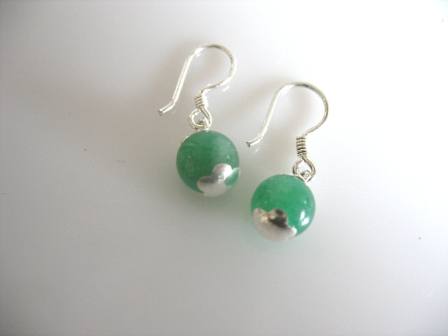 Boucles d'oreilles en jade (modle 3)